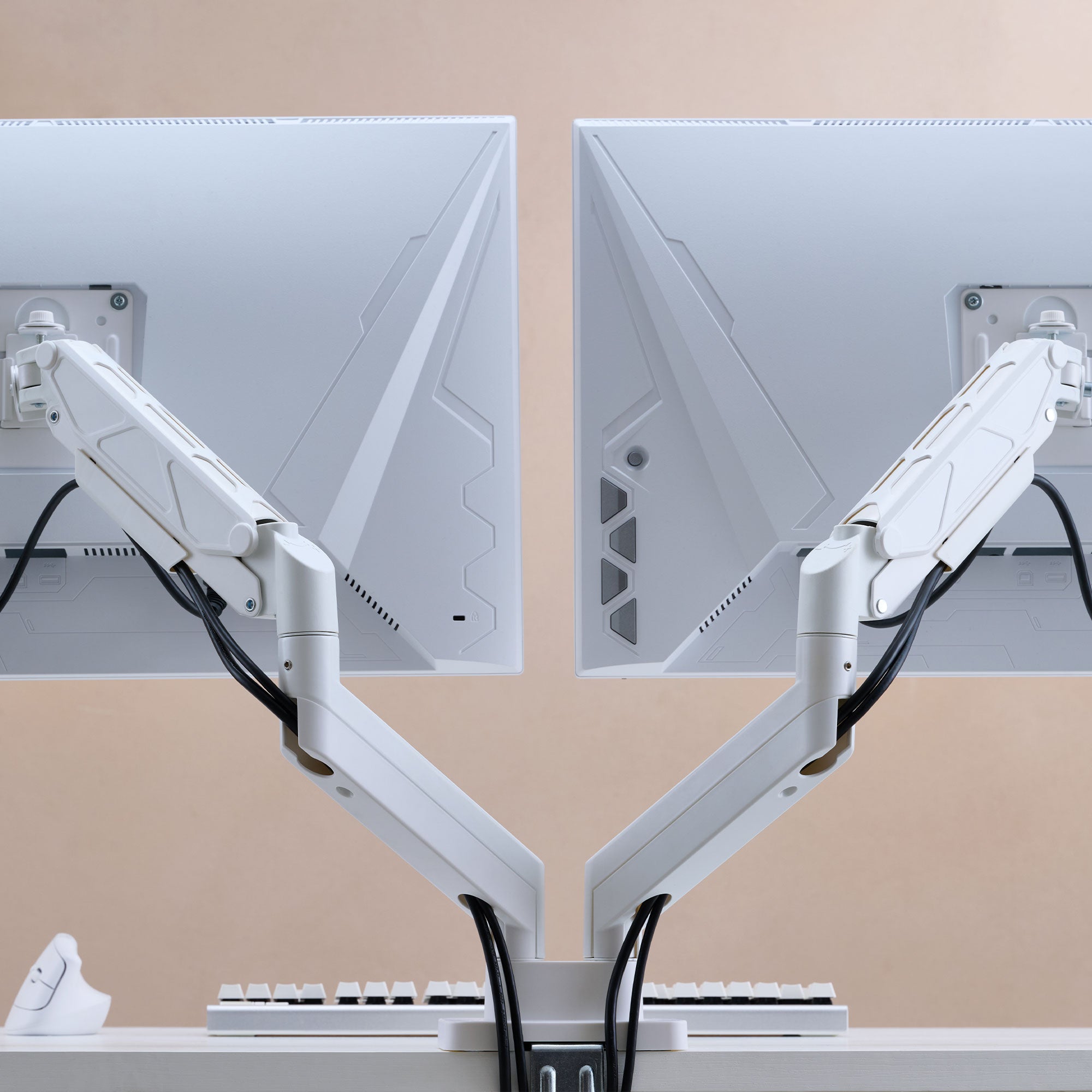 ULTRARM monitor arm and Moodular wooden monitor stand — modular, ergonomic, and designed for VISION ultrawide monitors. Enhances comfort, saves space, and elevates your workspace with precision craftsmanship.